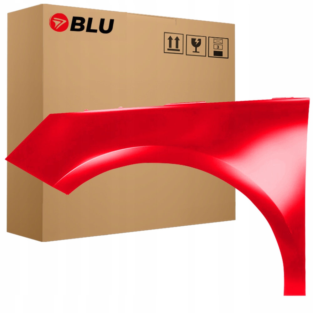 Blu Blatník Audi A1 8X LZ3M levý červený 10-18 přední pozink MisanoRot