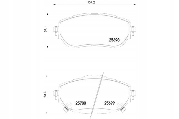 Brzdové Destičky Brembo 446502390 446502391 573440