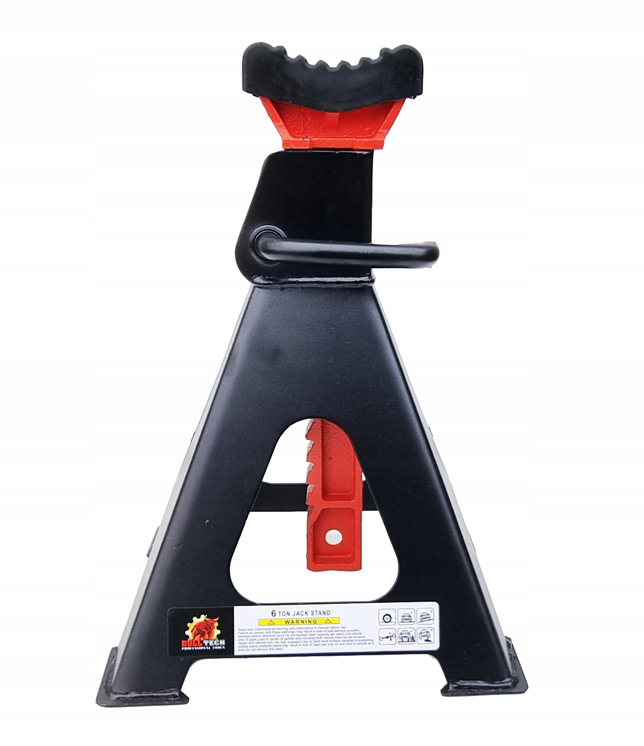 2x KOBYŁKI 6T PODSTAWKI PODPORY Z BLOKADĄ GUMĄ PIN MOCNE 6 TON REGULOWANE Marka Bull Tech