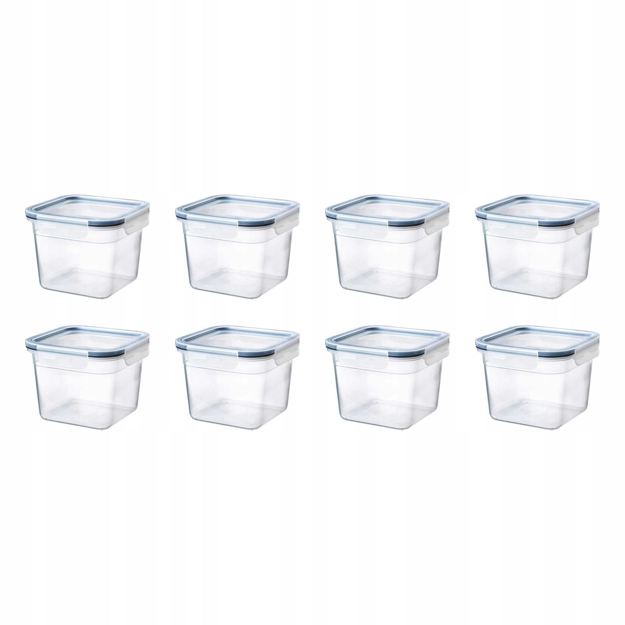 8 ks Nádoba na potraviny 1.4 l s víkem Ikea 365+