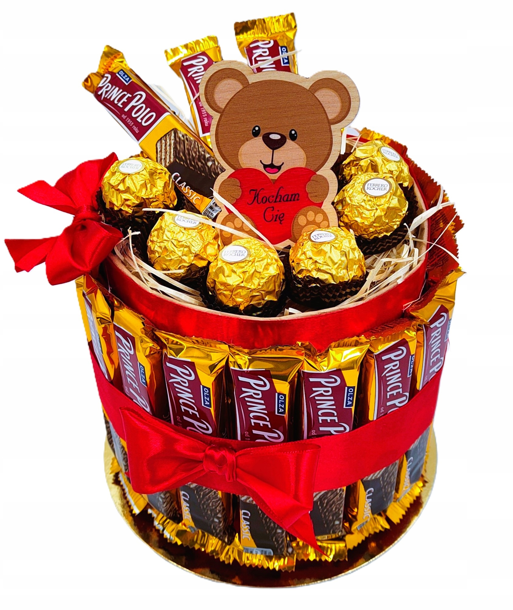 Levně Dort Prince Polo Dárkový Koš Sada Sladkostí Dárek Narozeniny Svátek