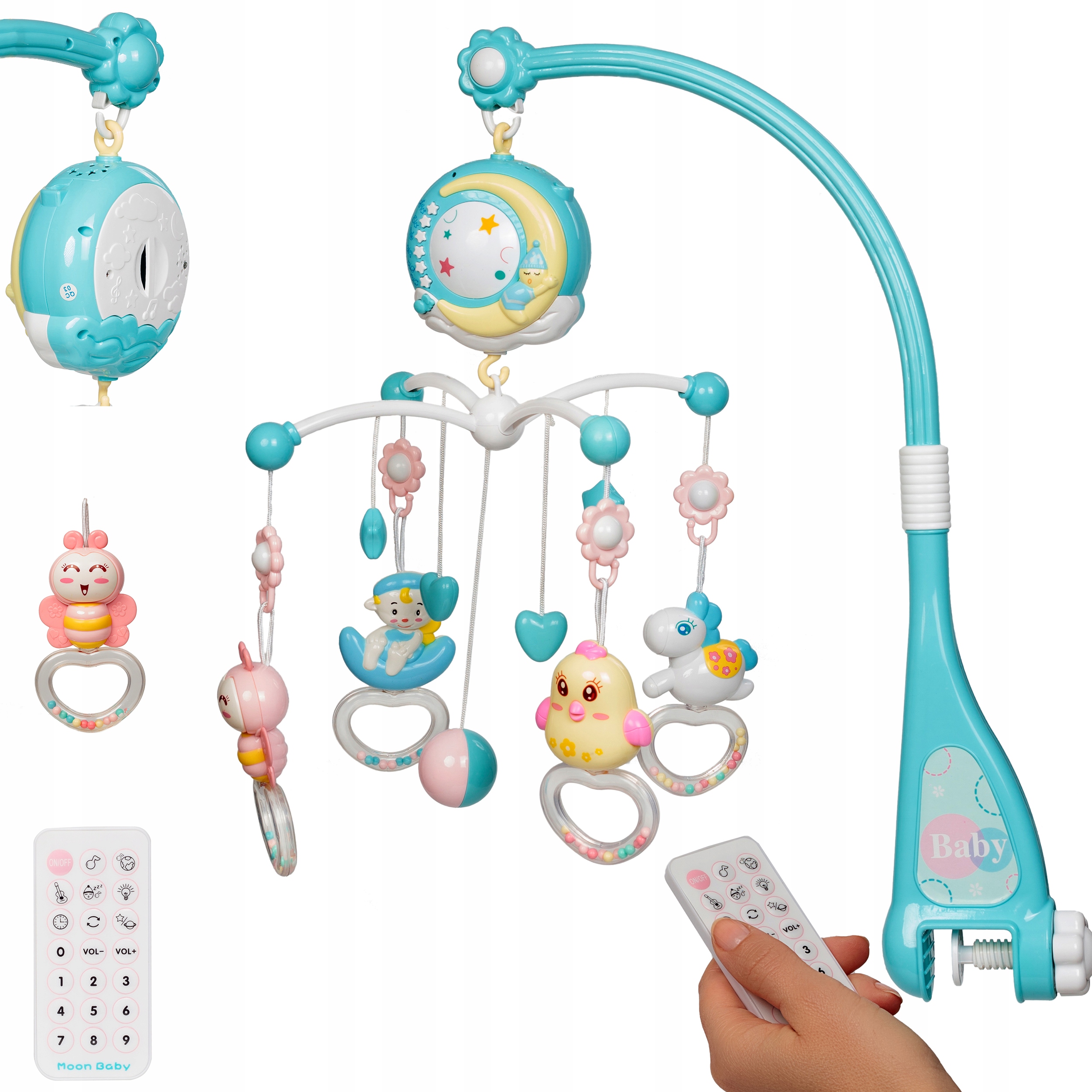 KARUZELA DO ŁÓŻECZKA PROJEKTOR POZYTYWKA PILOT XL Materiał karton plastik