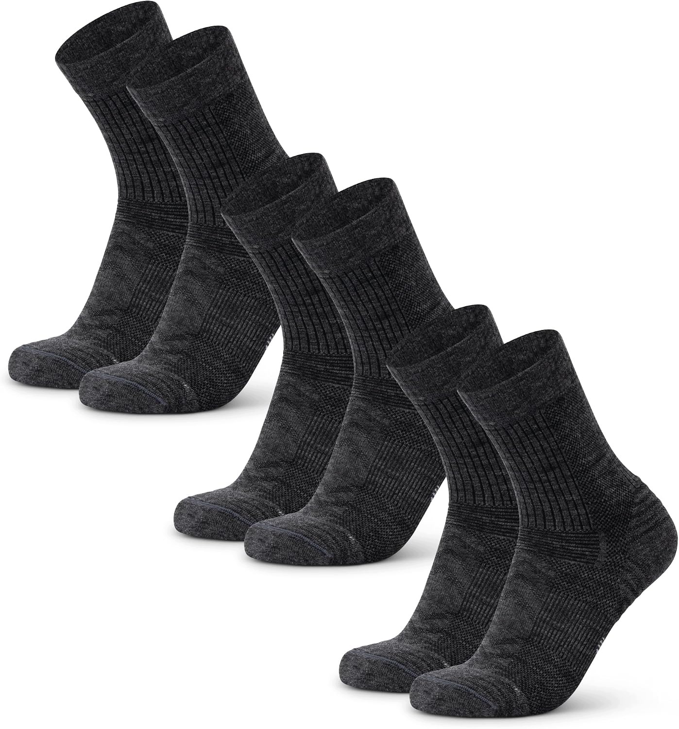 Skarpety trekkingowe z wełny merino termoaktywne szare 43-47