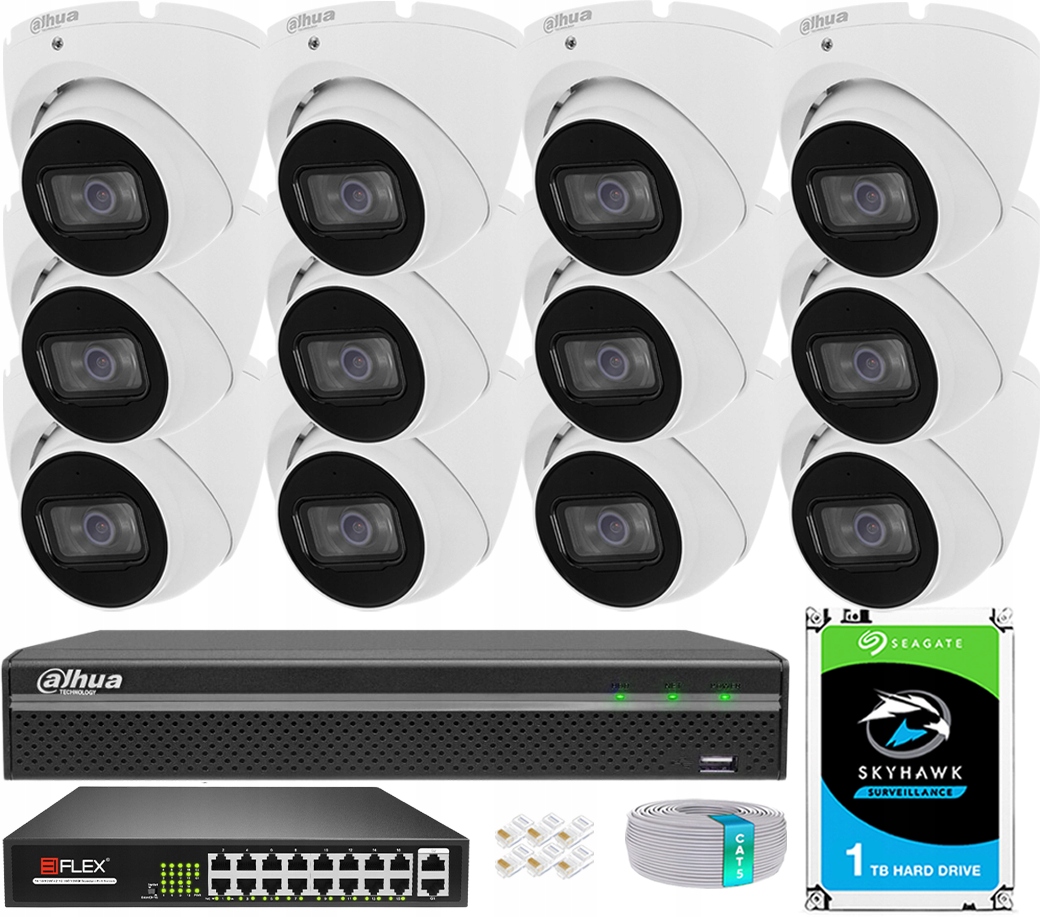 Sada na monitorovanie 5Mpx Dahua 12x Kamera IPC-HDW1530T-0280B-S6 Aplikácia