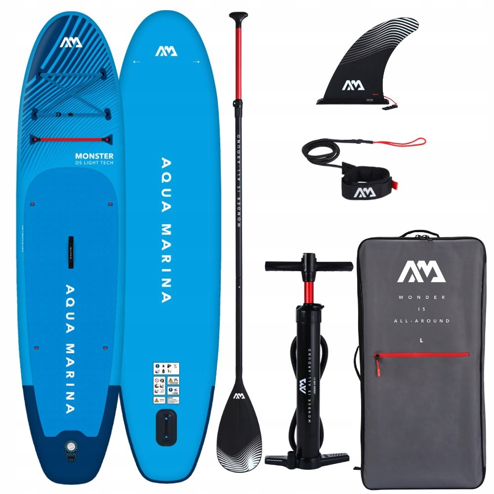Deska Sup Aqua Marina Monster 12'0" Niebieska wersja limitowana rodzinna