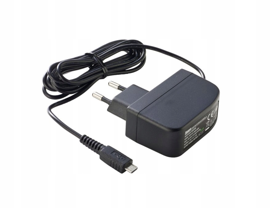 Zasilacz wtyczkowy 5V 1,2A 6W (micro Usb) 1.8m SYS1638-0605micUSB