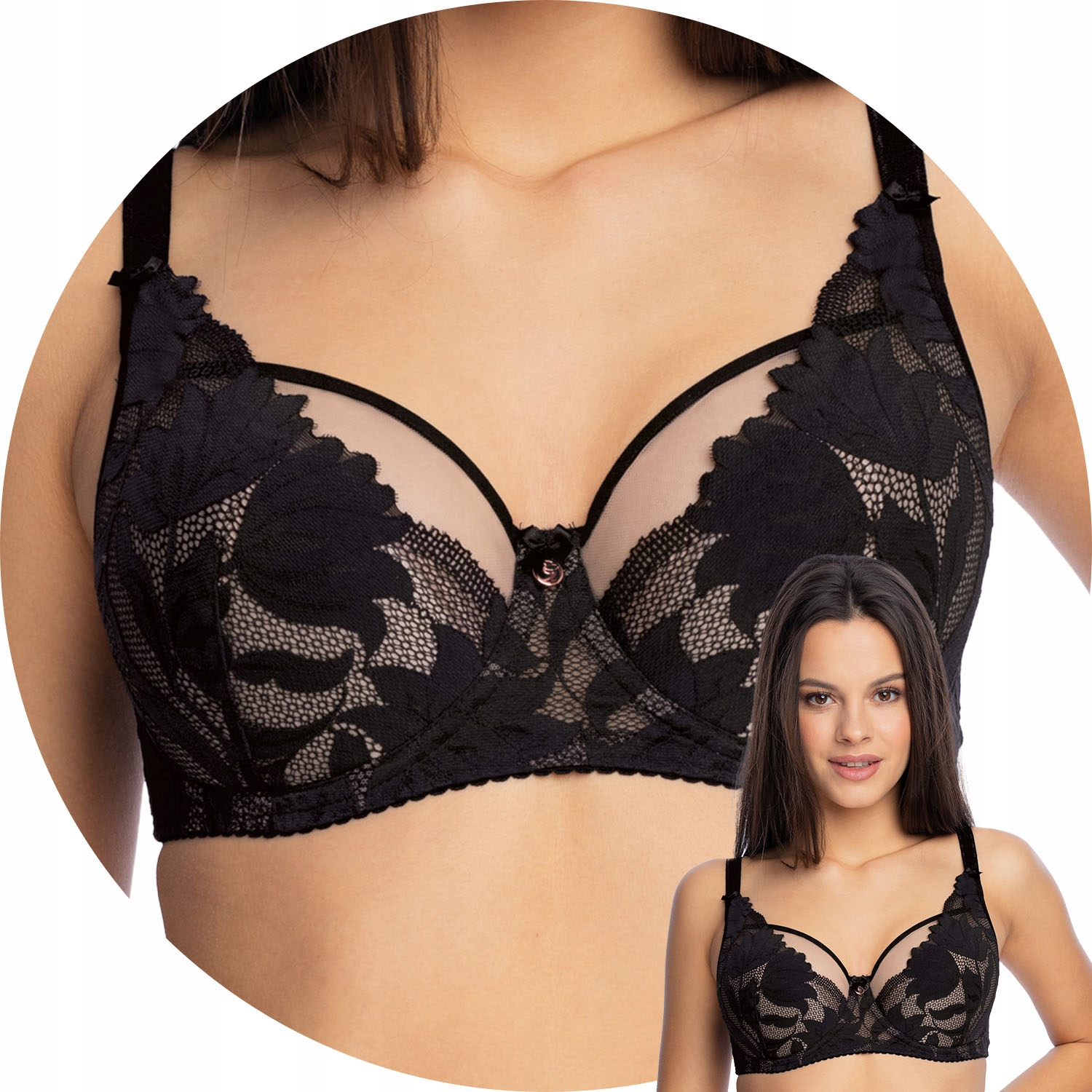 Gaia 1134 Keto Podprsenka Semi Soft černá 80G