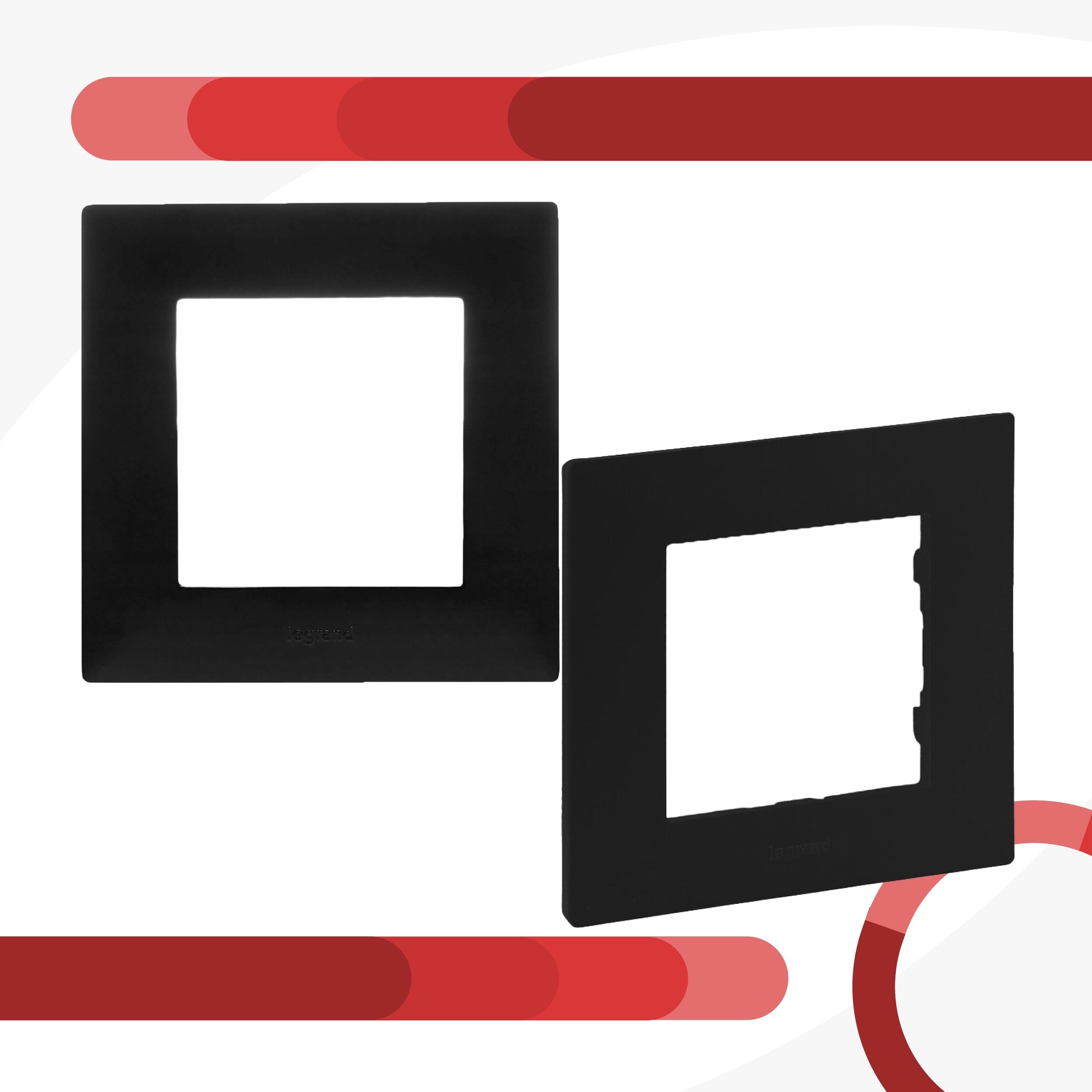 Ramka pojedyncza Czarny Legrand Niloe Step Marka Legrand