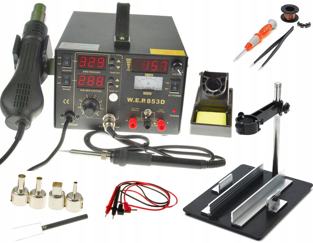 

Stacja Lutownicza Wep 853D +Platforma Pcb 628-IV