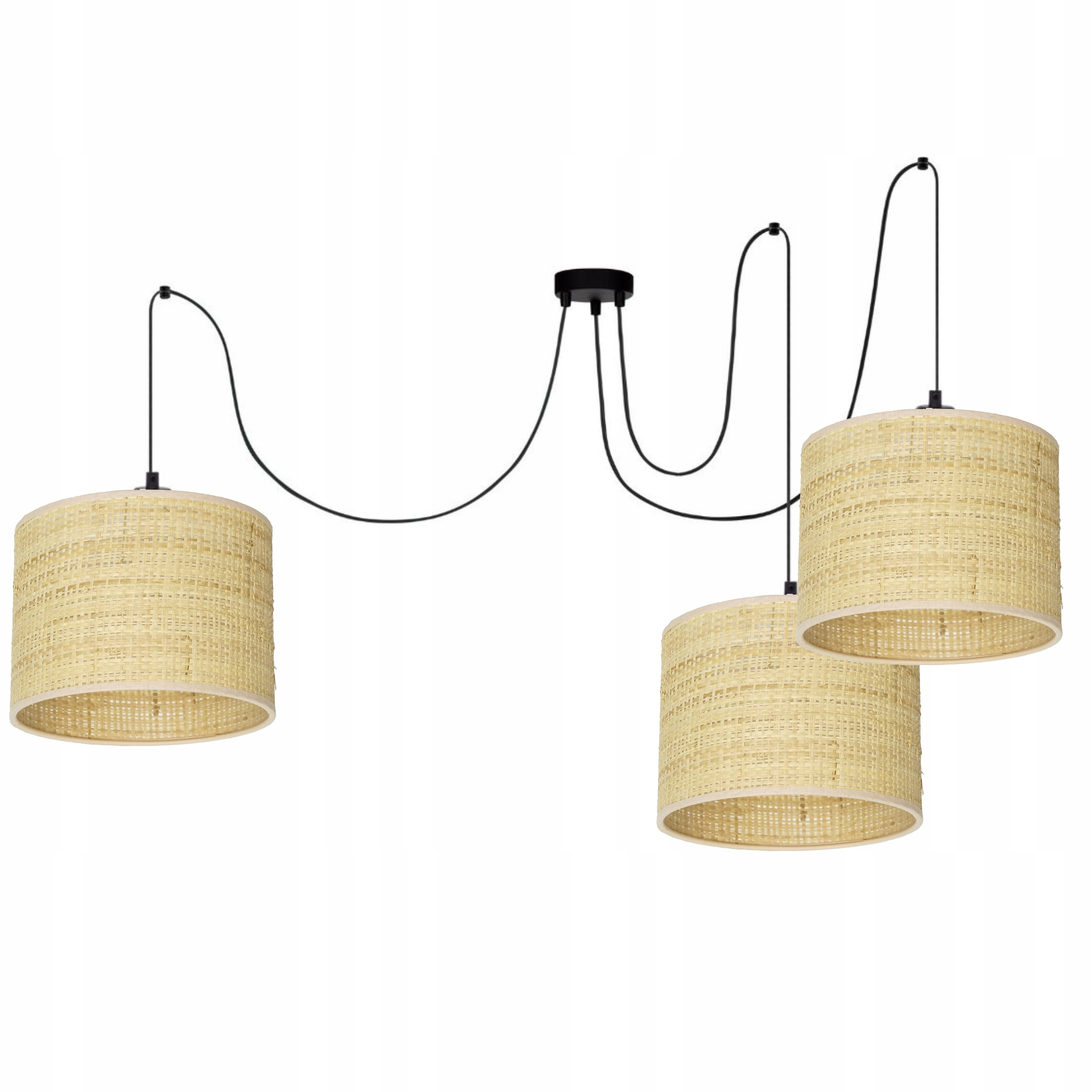 Závesná Lampa Boho Pavúk Spider Tienidlo Ratan Poľsko Led Lampa E27