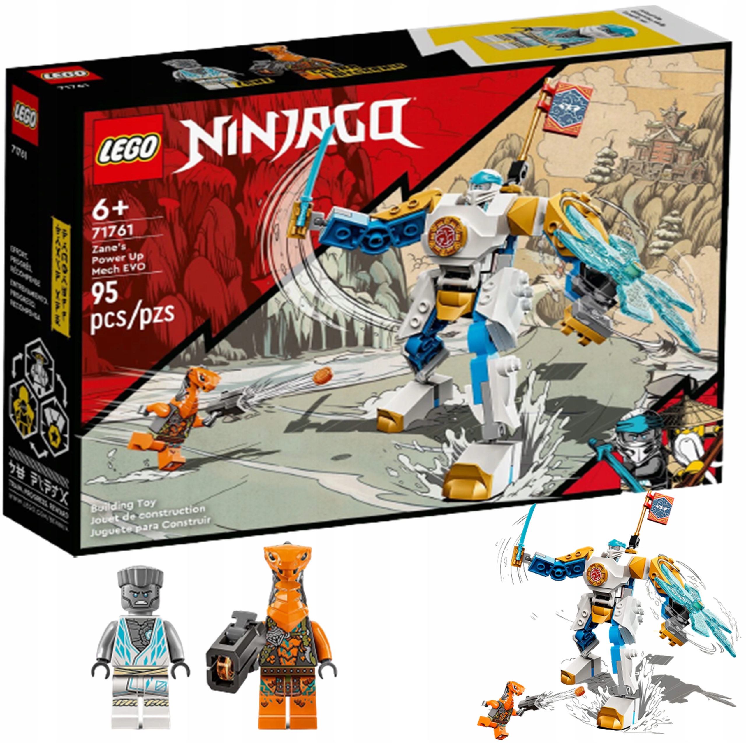 Фото - Конструктор Lego Robot Zestaw Ninjago Minifigurki 71761 Zabawka Dla Dzieci Kreatywna = 