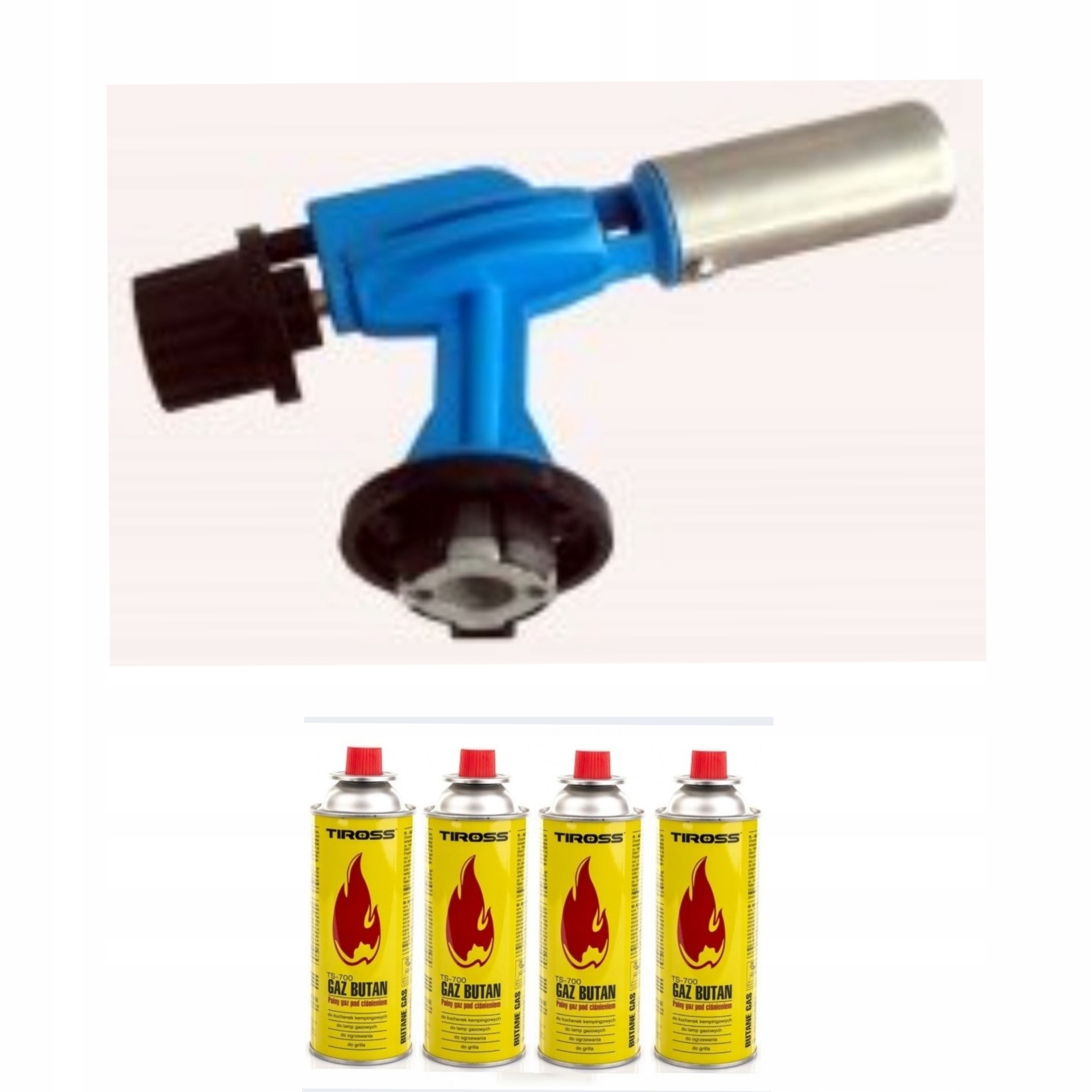 

Palnik Gazowy Lutlampa Metalowy niebies+4 kartusze