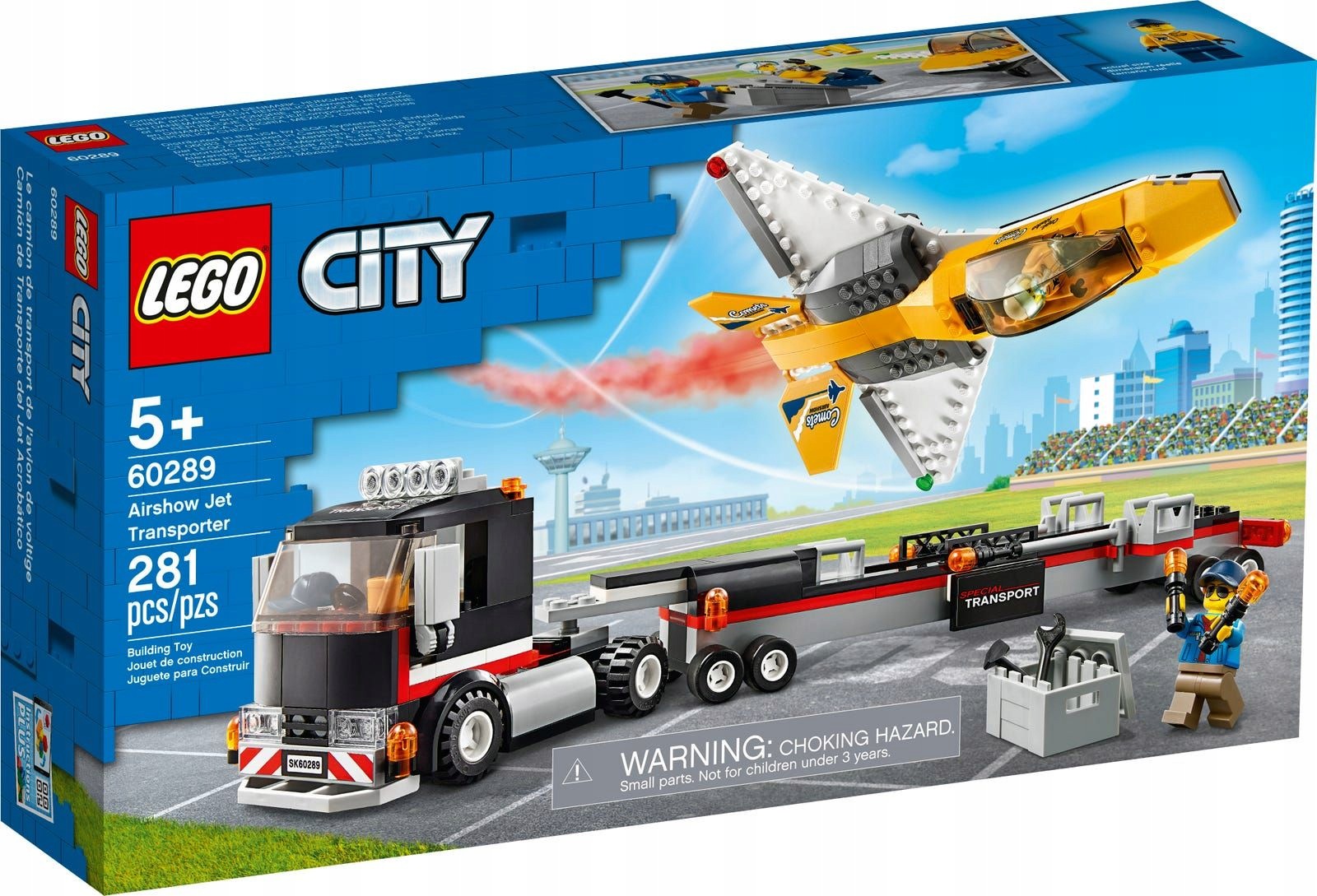 Klocki Lego City 60289 Transporter odrzutowca pokazowego