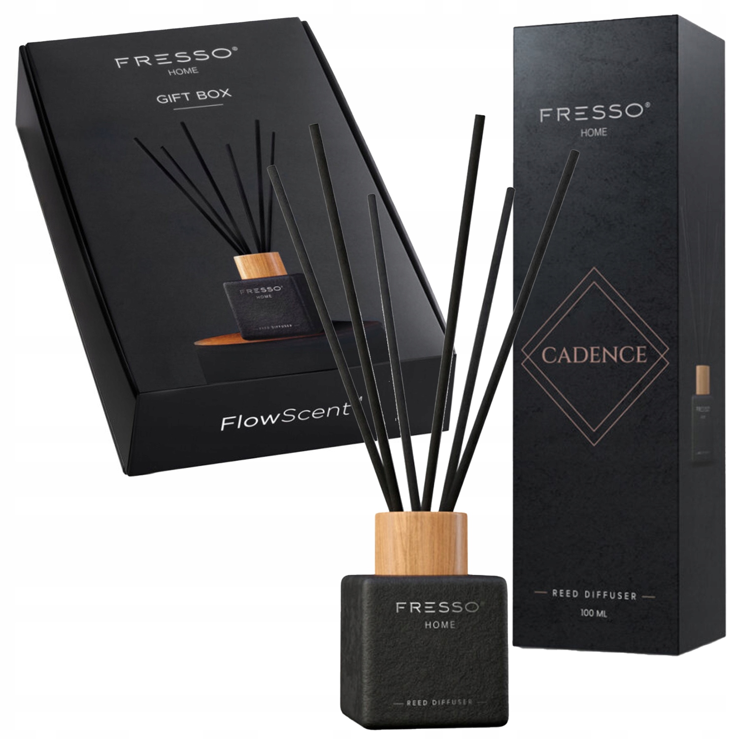 Levně Fresso Gift Box 2x Difuzér s vůní Cadence 100 ml vonné tyčinky