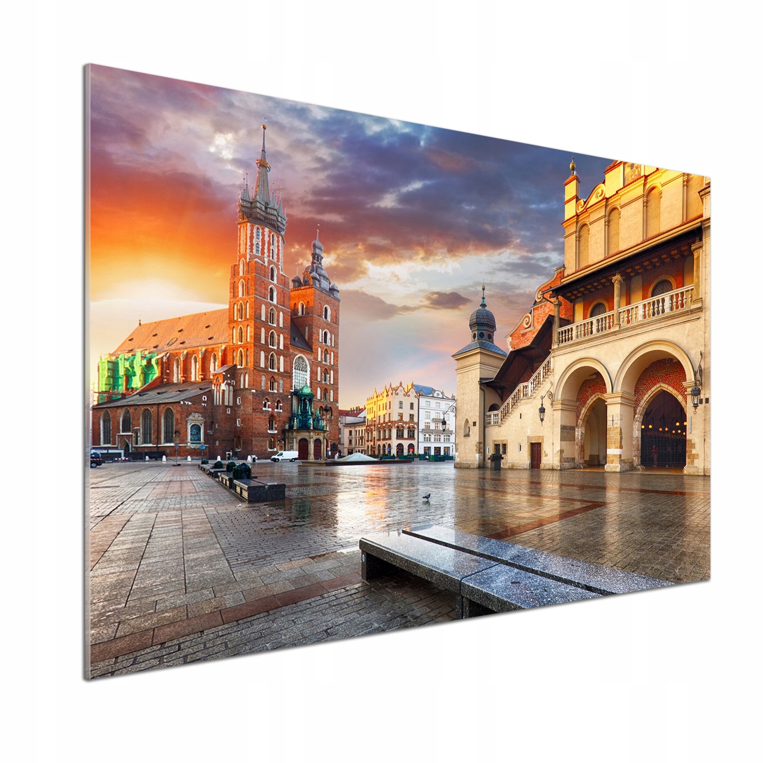 Panel do kuchyne Krakov Poľsko 100 x 70 cm Lepidlo