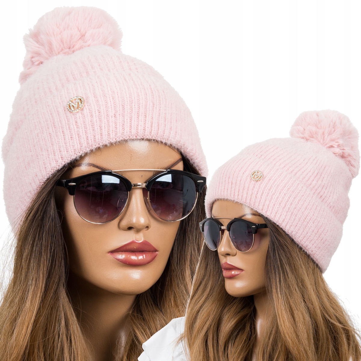 

Beanie Czapka Damska z Alpaki Ciepła Zimowa Gruba