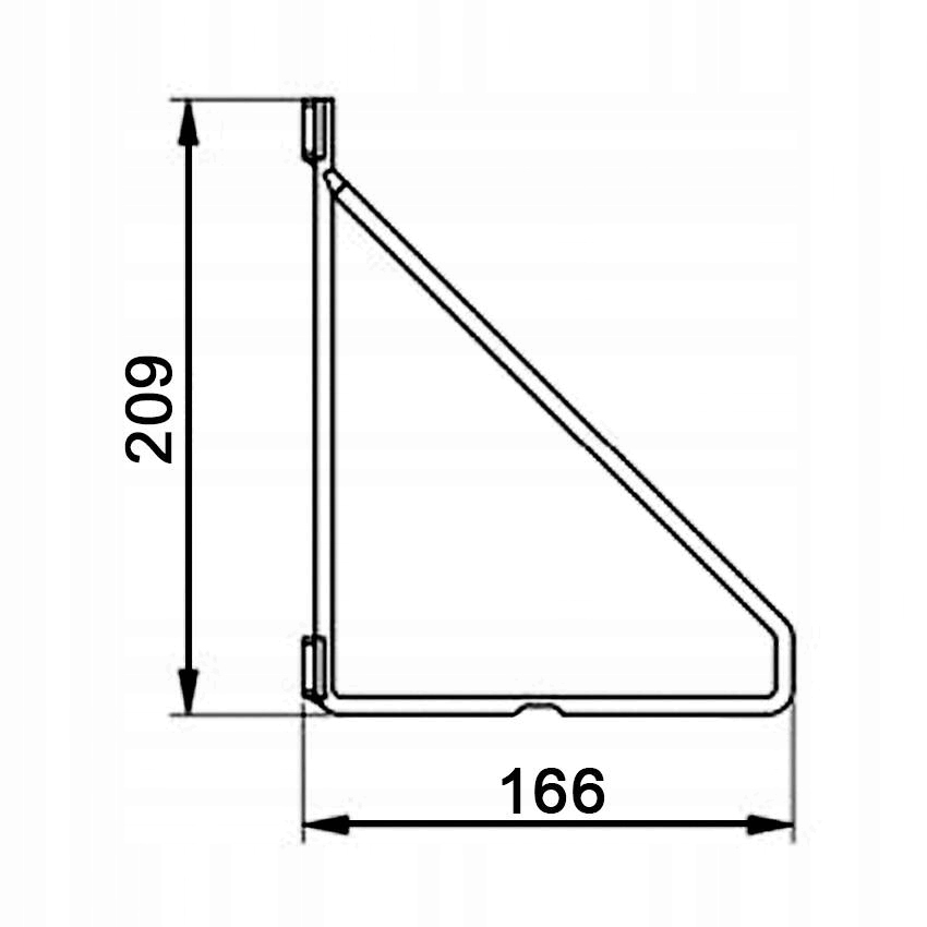 PÓŁKA ŚCIENNA WISZĄCA TYPU LOFT - INDUSTRIALNA Głębokość mebla 16.6 cm