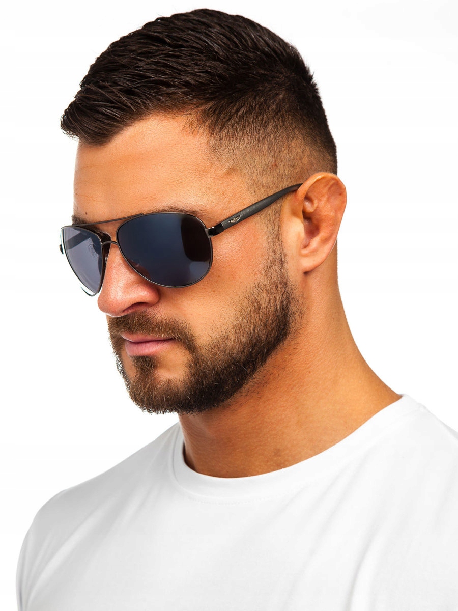 

Okulary Pilotki Męskie Czarne P27 DENLEY_One size