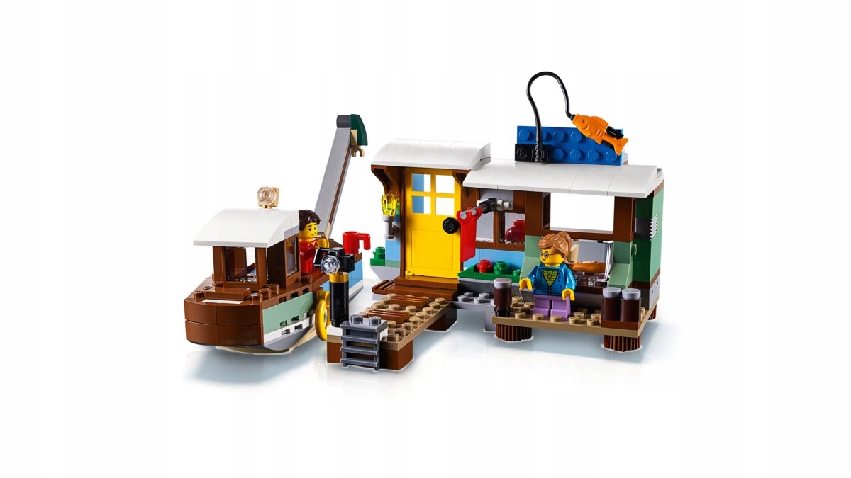 LEGO 31093 Creator 3 w 1 31093 Łódź mieszkalna 3w1 + GRATIS Wiek dziecka 7 lat +