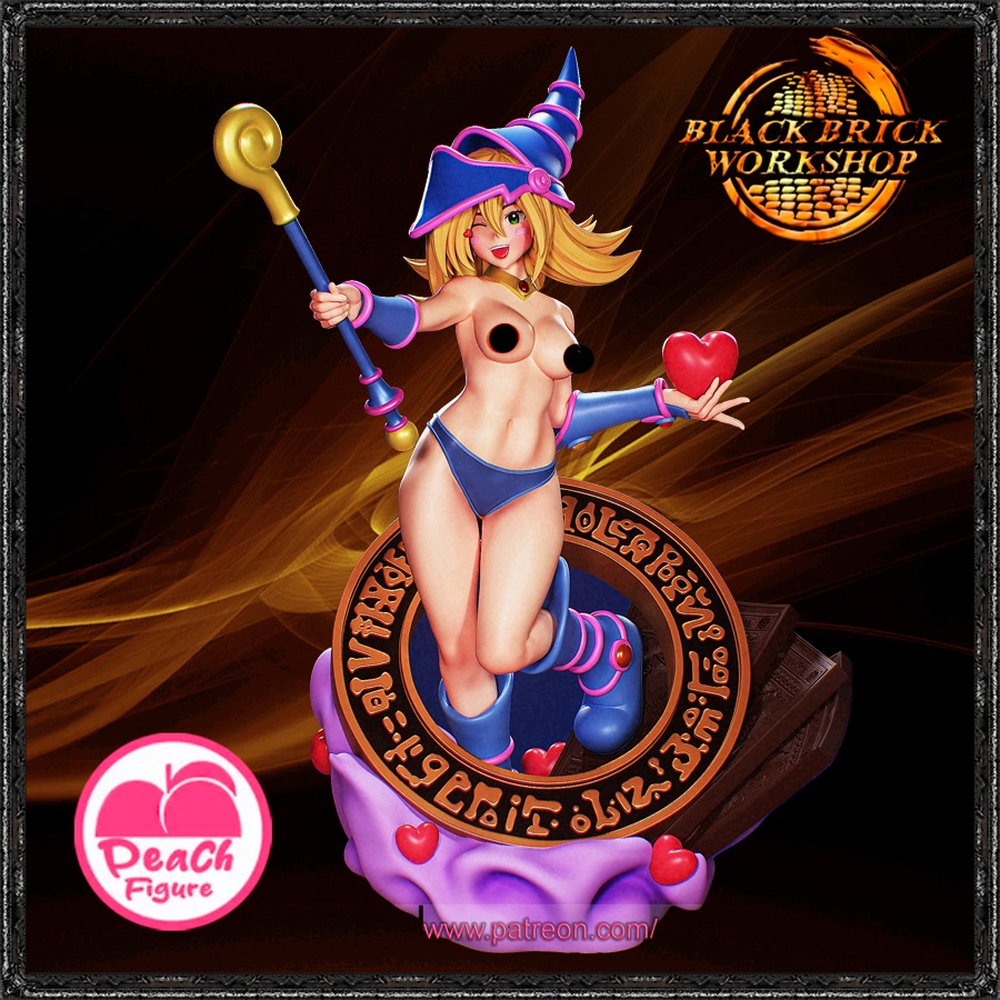 Dark Magician Girl Neupracovaná Broskvová figurka 1/9 (200mm) Měřítko (nsfw) 3D tisk