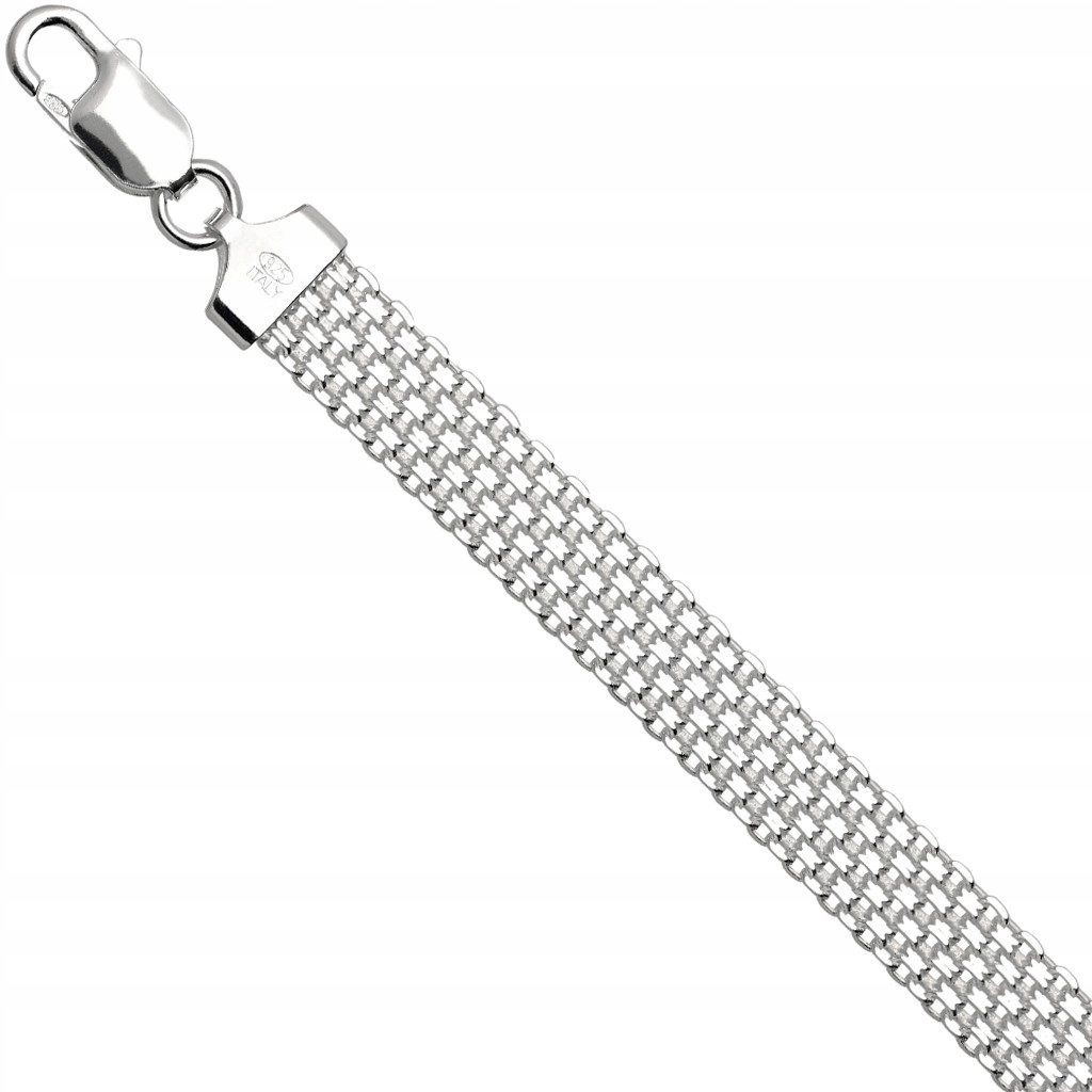 

Bransoletka srebrna bismark 19cm 8.4mm 925