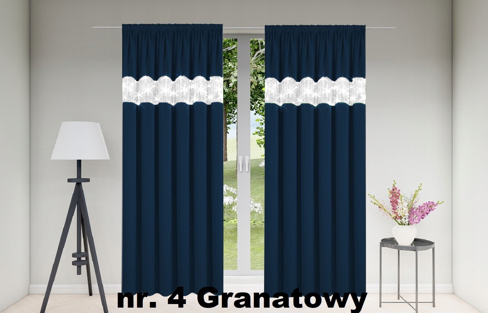 ZASŁONY CYRKONIE NA ŻABKI 145x240 ZASŁONA TAŚMA Marka inna marka