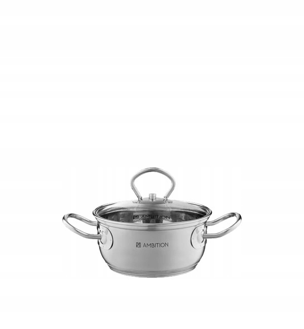 

Ambition Acero Garnek Z Pokrywką 14 CM 1 L Stal