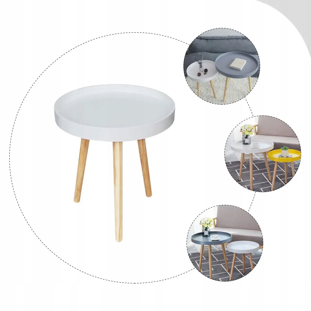 Mały Stolik Zewnątrz Okrągły Kawy Herbaty Marka bez marki