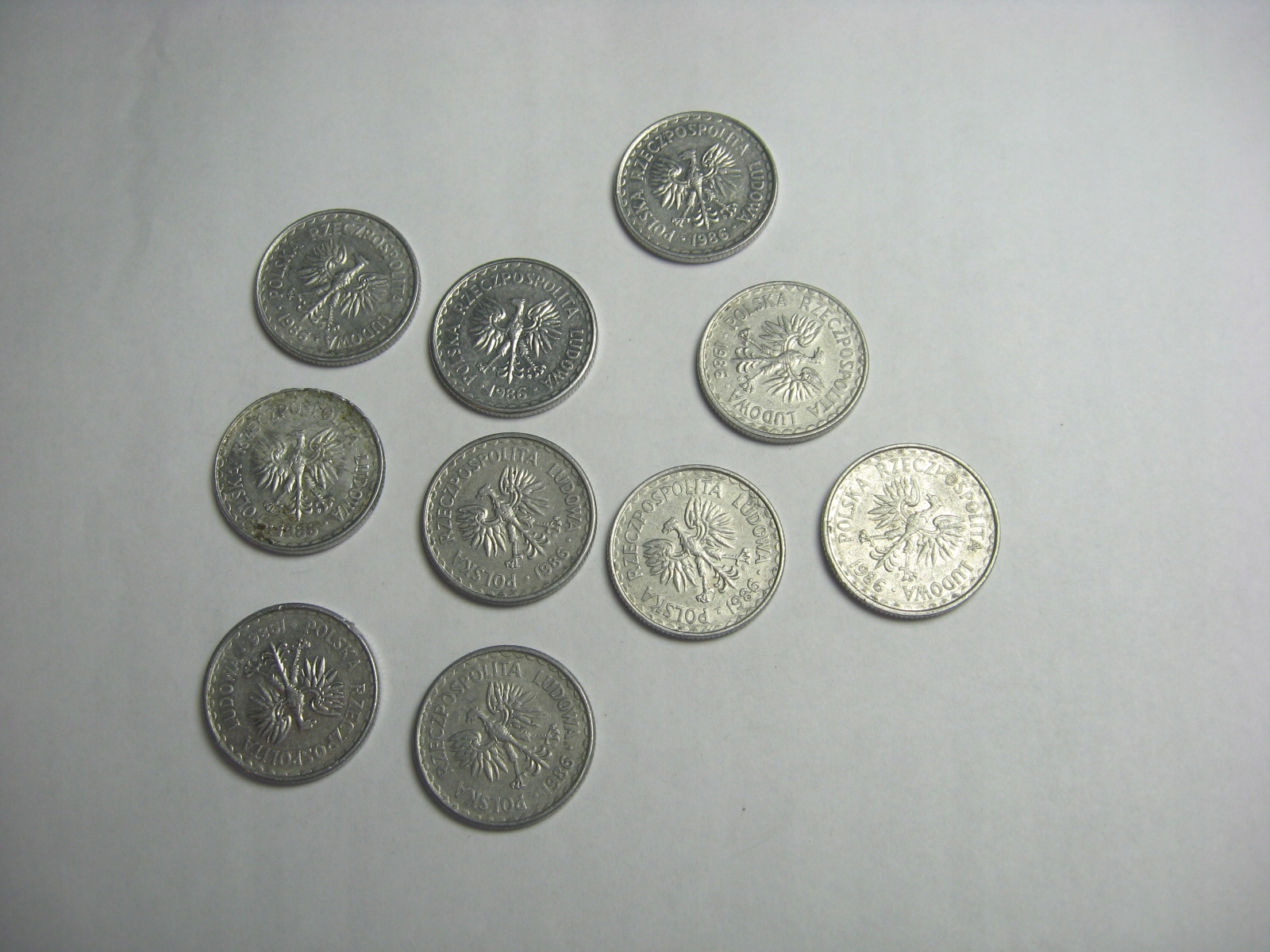 1 zł 1986 - 10 sztuk