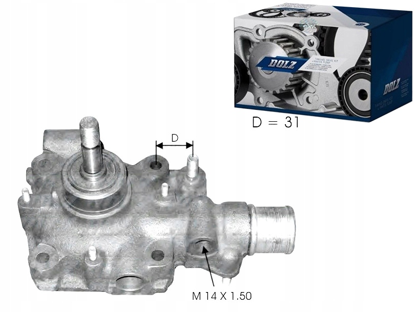 B114 - ВОДЯНИЙ НАСОС IVECO DOLZ