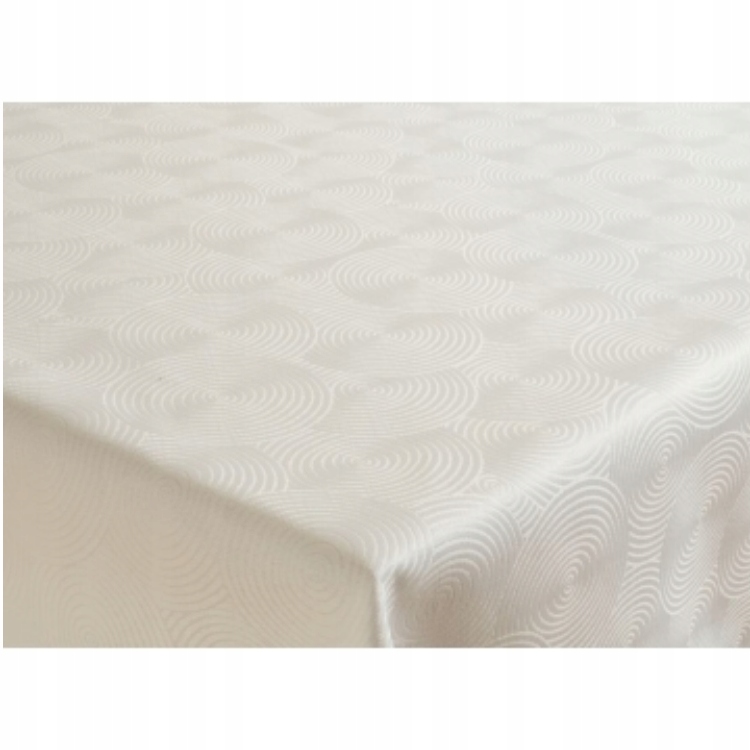 

Śnieżnobiały bardzo gruby obrus 120X250