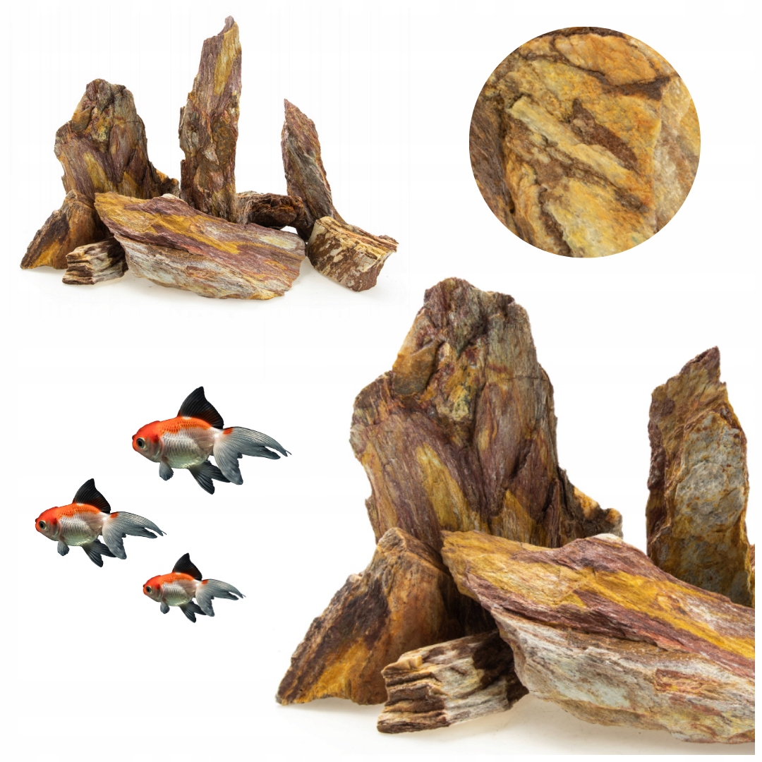 Levně Skála do akvária Bryła Barevná Hotová Aranžmá 15kg