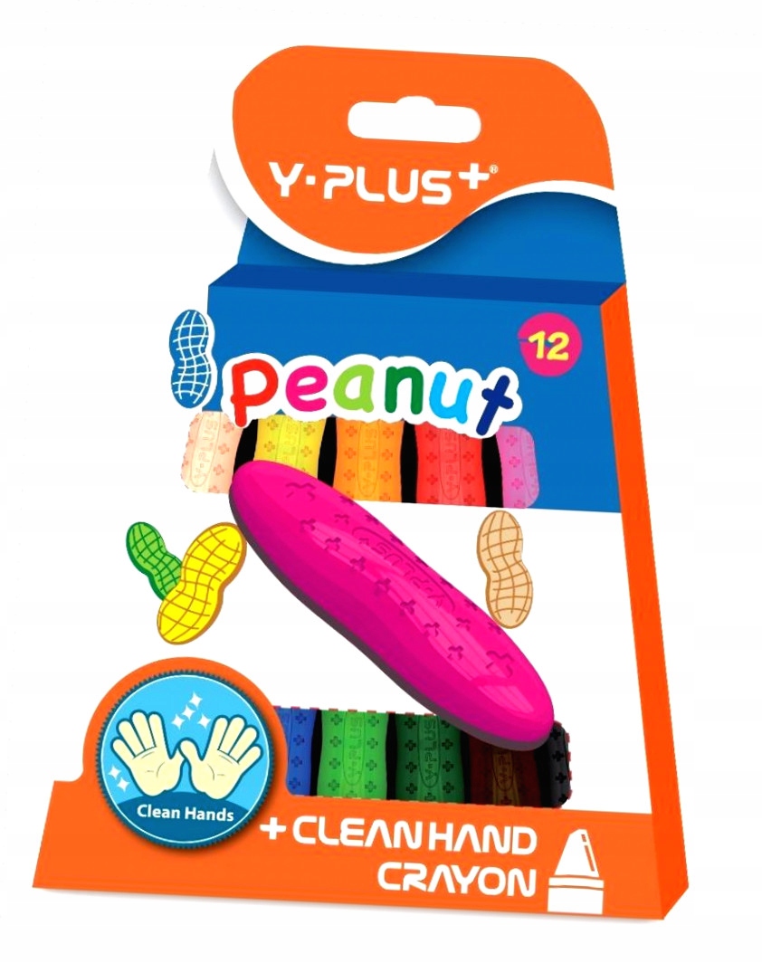 Sviečkové pastelky Peanut, 12 farieb