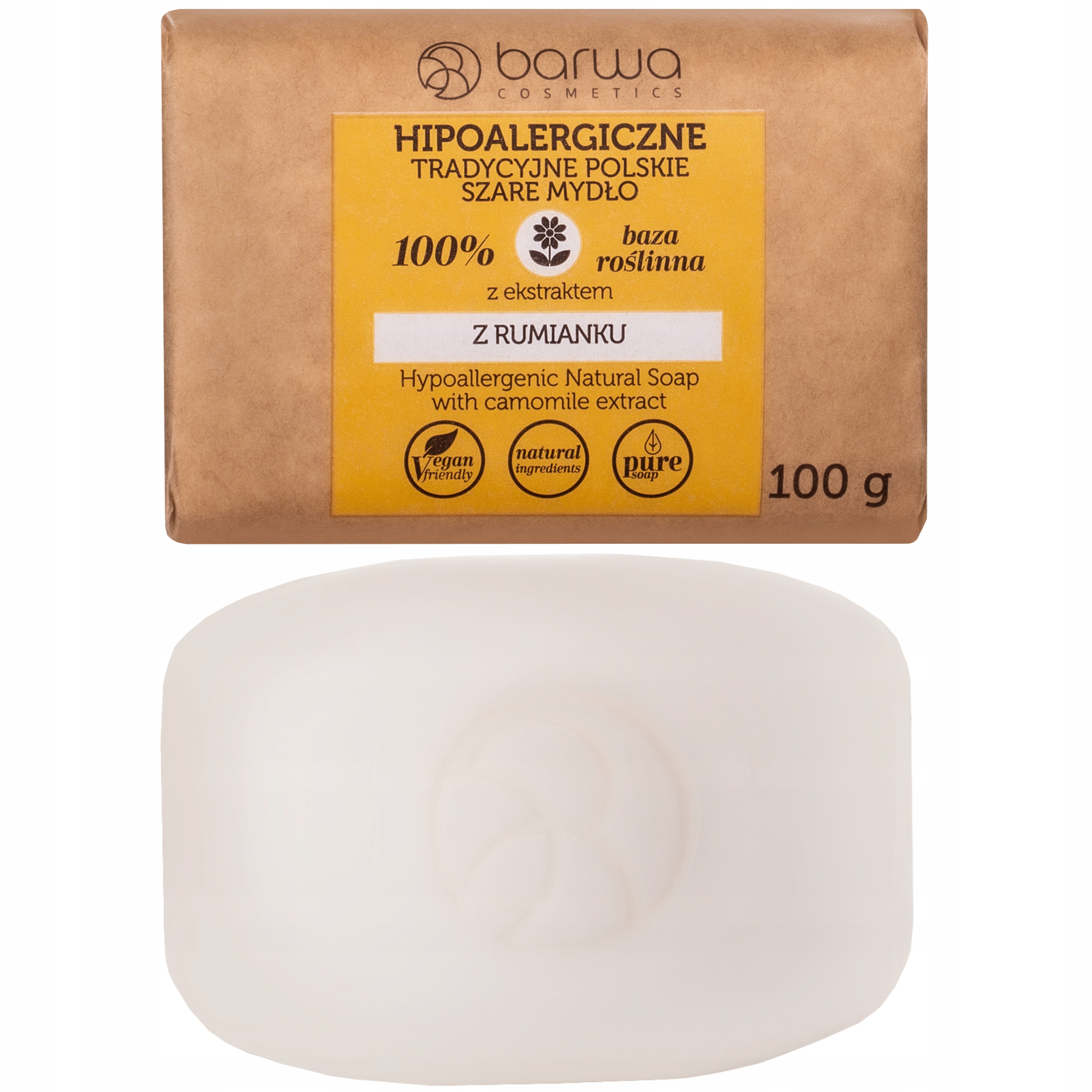 

Barwa rumiankowe mydło antybakteryjne 100g