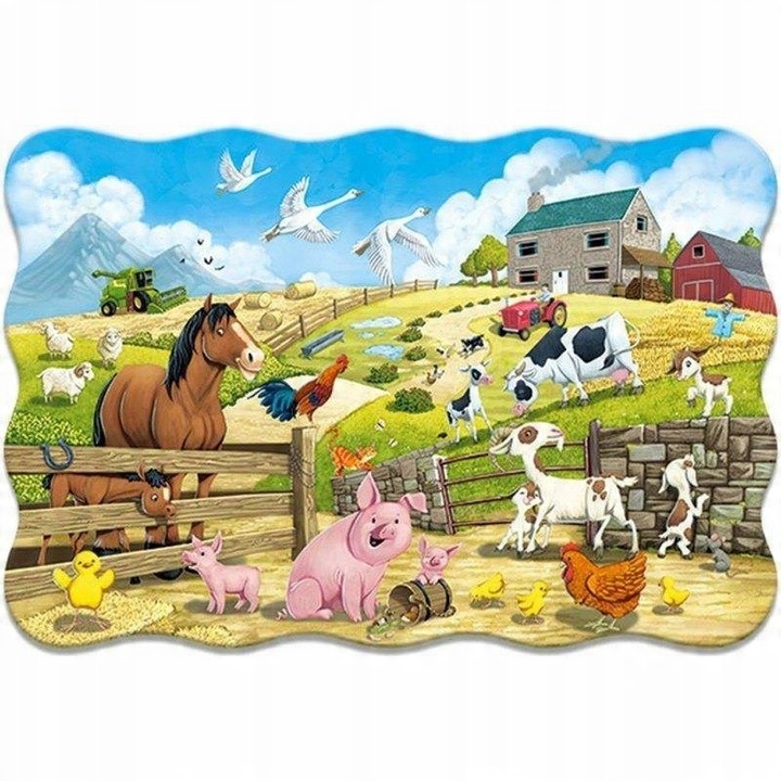 

Puzzle 20 elementów Maxi Zwierzeta na farmie