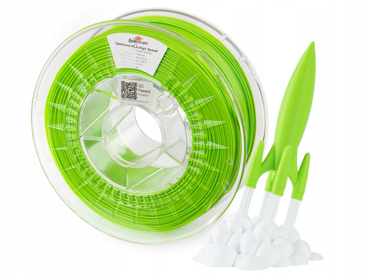 Filament Spectrum Pla High Speed Lime Green Zelený 1,75 mm 1 kg
