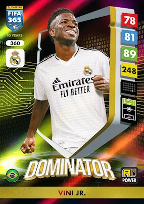 Vini Jr. Panini Fifa 365 2025 Power Dominator 360 Real Madryt Vinicius