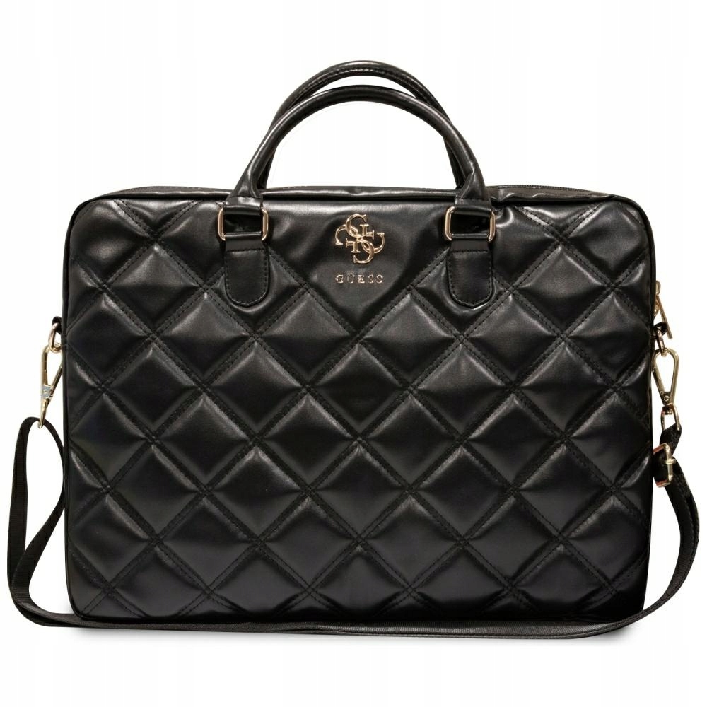 Guess Taška GUCB15ZPSQSSGK 16" černá/černá Quilted 4G