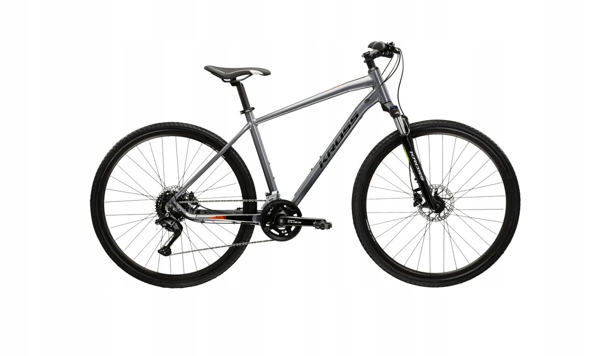 Rower crossowy Kross Evado 5.0 rama 21 cali koło 28" szary
