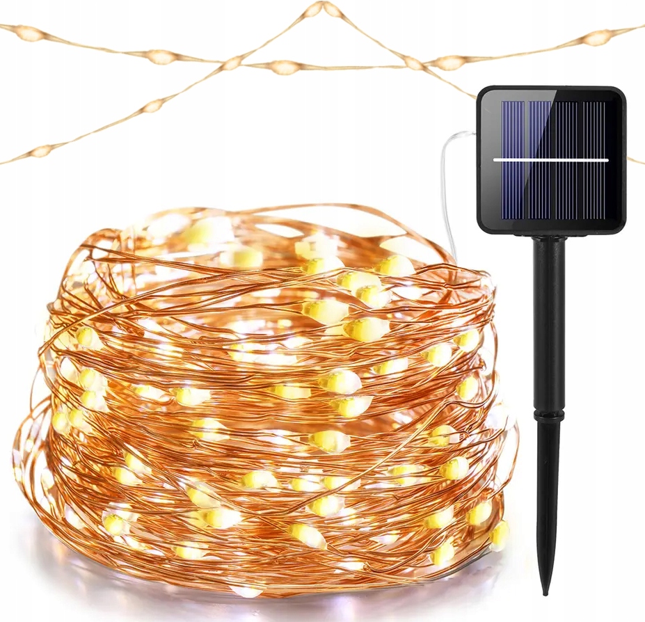 

Girlanda solarna lampki ogrodowe Led drucik 200LED