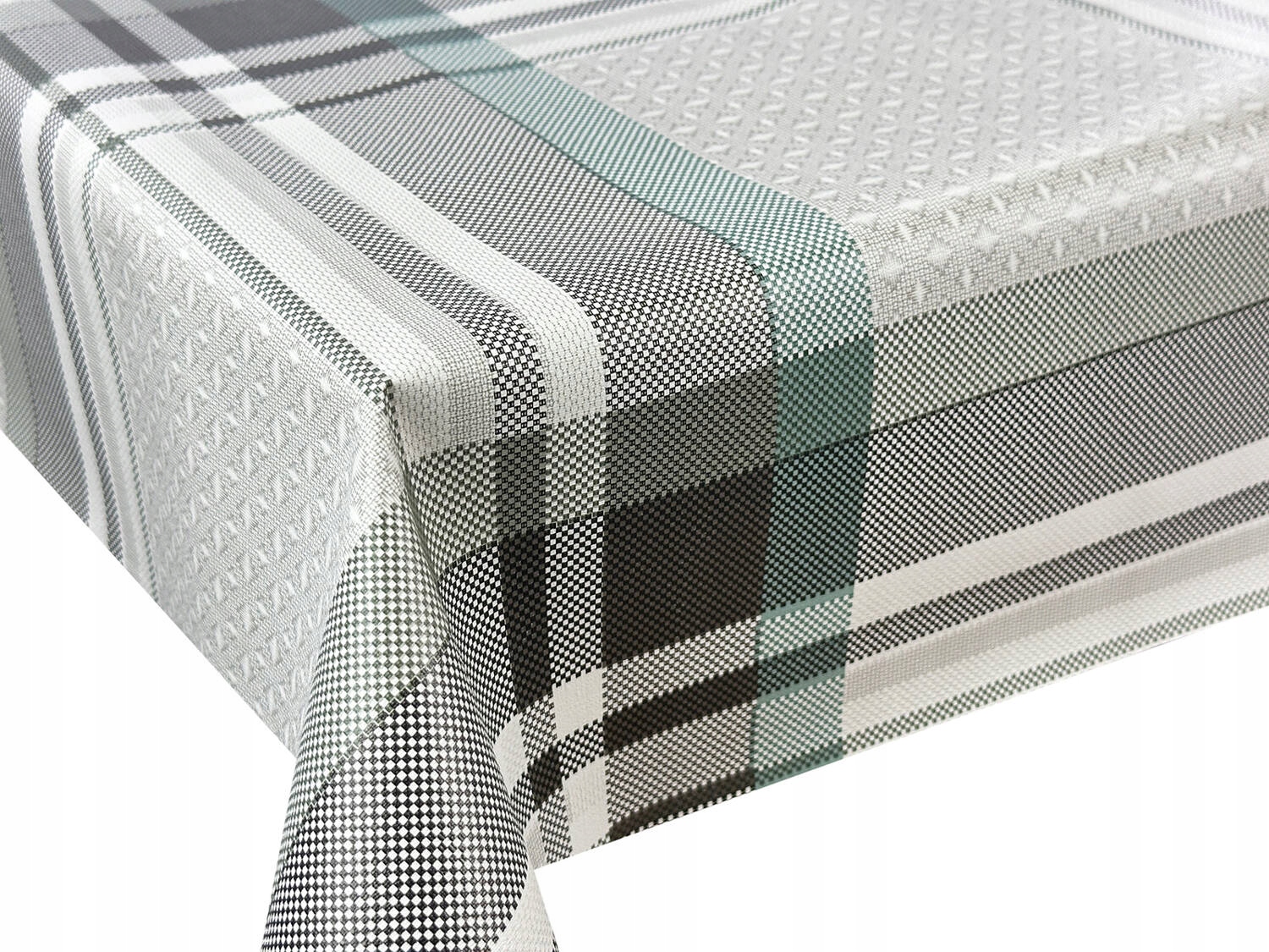 Cerata Obrus Ceratowy Turkusowa Kratka x 220x140 cm Typ obrus