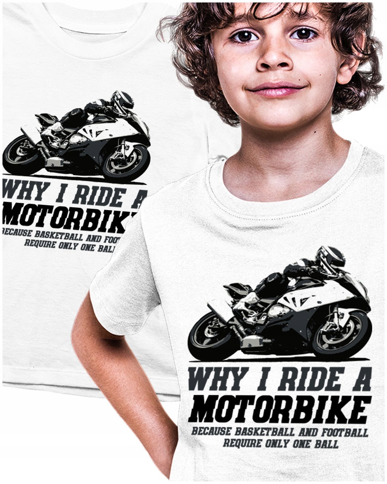 

Koszulka bawełniana Ścigacz Motor Motocykl 134