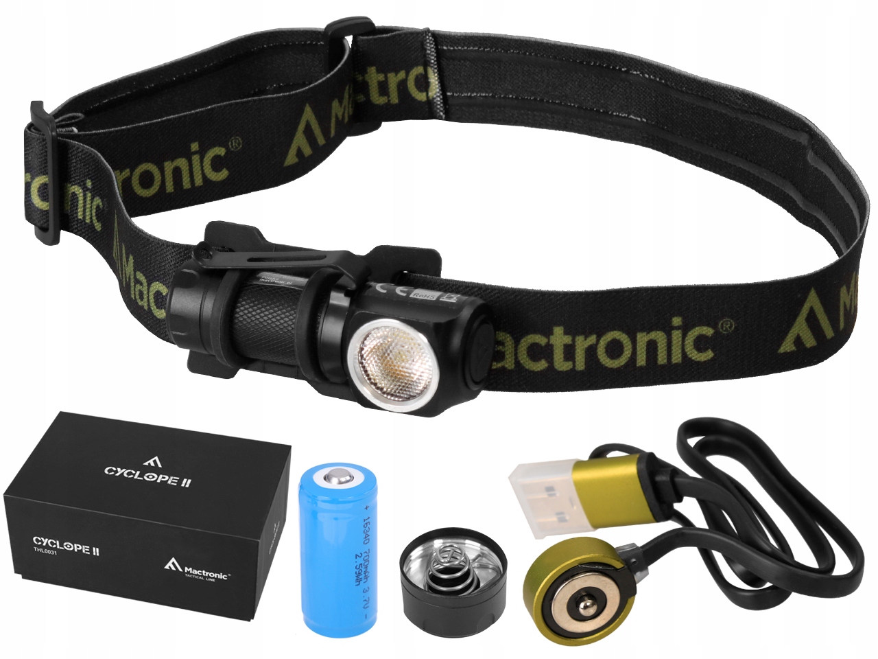 Налобний ліхтар MACTRONIC CYCLOPE II 600LM