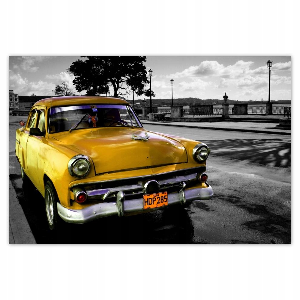 

Plakaty 60x40 Kubański żółty samochód
