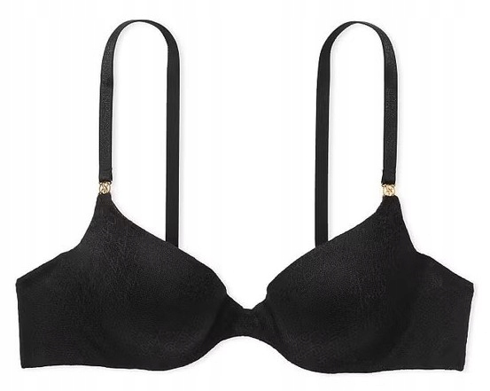 Push-up podprsenka typu demi Icon Victoria's Secret černá 70B (32B)