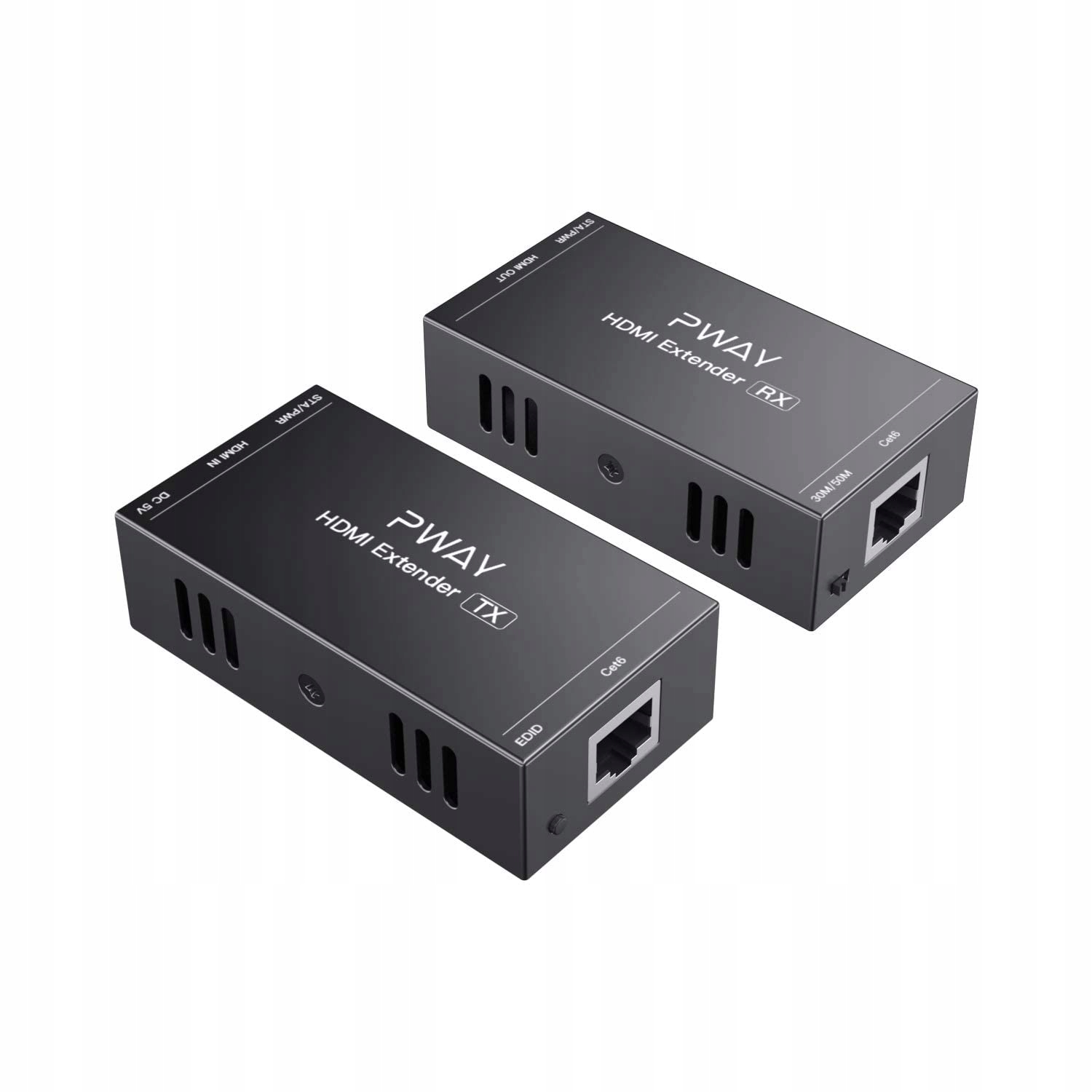 Pway Prodlužovací Kabel Hdmi 50 M Extender Splitter Hd 1080P 1X4 Hdmi