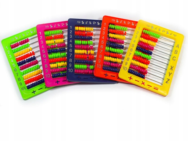 LICZYDŁO SZKOLNE PLASTIKOWE KOLOROWE Z PODSTAWKĄ Kod producenta Liczydło