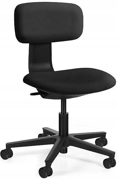 Krzesło Biurowe Robin Obrotowe Czarny Ekoskóra Fotel Pracowniczy