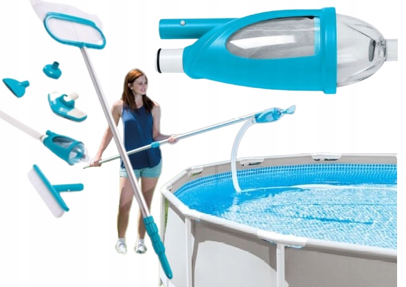 Odkurzacz do basenów Szczotka Kij Zestaw basenu basenowy do czyszczenia dna