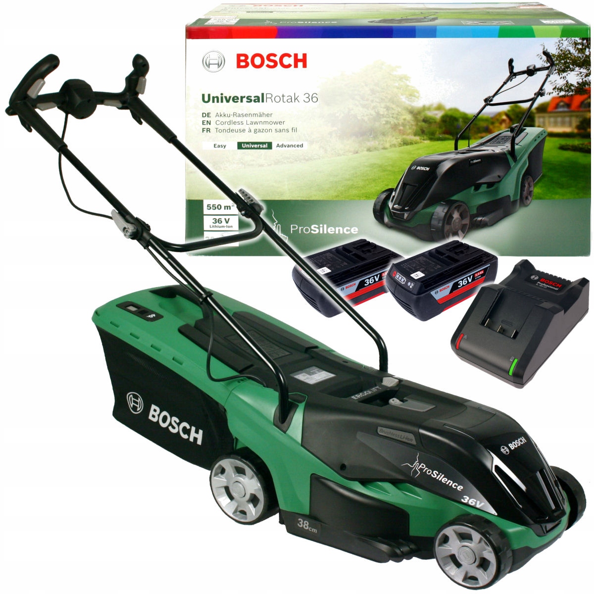 

Kosiarka 36V Universalrotak 36-560 Bosch 2x2,0Ah